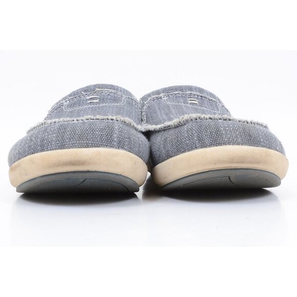 Gecko Man Mens 12 Slip On Canvas Loafers Arch Support Orthopedic Boat Shoes Blue - Picture 5 of 9